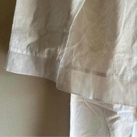 Vintage Oscar De La Renta Pink Label White Cotton Pajamas Set - Picture 9 of 13